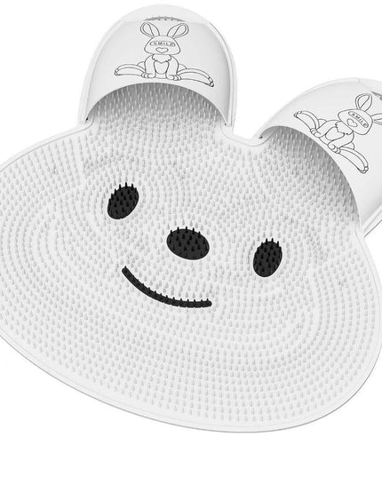 Covoras de Baie, pentru Masaj/Spalat Picioare, din TPE, Antiderapant,Model Iepuras