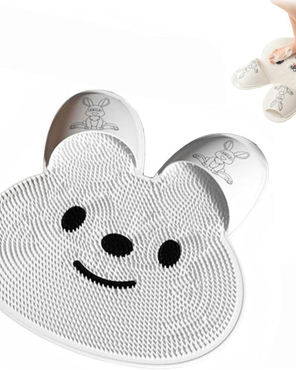 Covoras de Baie, pentru Masaj/Spalat Picioare, din TPE, Antiderapant,Model Iepuras