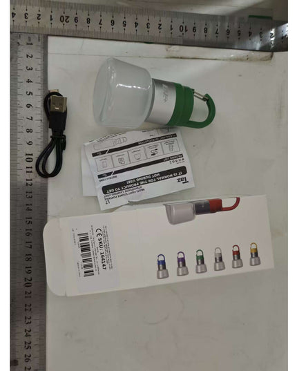 Lampa Portabila, de Voiaj/Camping, Incarcare USB, IPX5, LED RGB, din ABS, 300 mAh