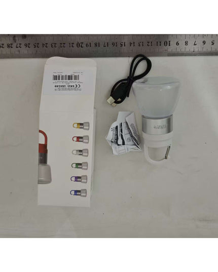 Lampa Portabila, de Voiaj/Camping, Incarcare USB, IPX5, LED RGB, din ABS, 300 mAh