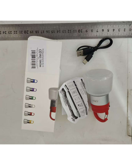 Lampa Portabila, de Voiaj/Camping, Incarcare USB, IPX5, LED RGB, din ABS, 300 mAh