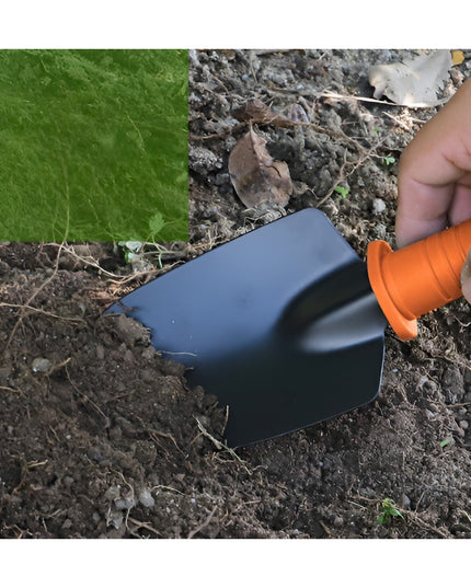 12 Unelte de Gradina, pentru Plantare Prelucrare Sol si Ingrijire Plante, Manere Portocalii, Material PVC si Cardboard, Inclusa