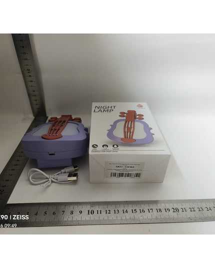 Lampa de Veghe, cu Protectie pentru Ochi, Model Violina, Lumina Calda, Incarcare USB, ABS, 14.3x5x9.9 cm, /