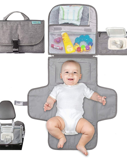 Geanta Multifunctionala, Tip Aleza de Schimbat Scutece, Impermeabila, din Panza Oxford, cu Buzunare, Usor de Agatat