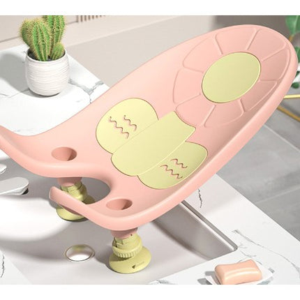 Suport de Baie Bebelusi, 0-12 luni, Montare pe Chiuveta/Lavoar/Cada, Ventuze Antiderapante cu Intaltime Reglabila