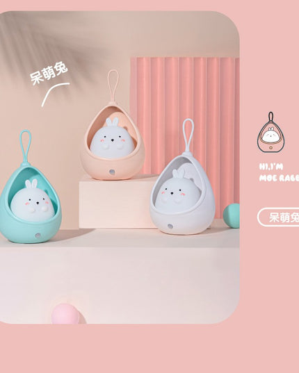 Lampa de veghe portabila cu 2 moduri de functionare silicon non-toxic, reincarcabila USB, senzor miscare