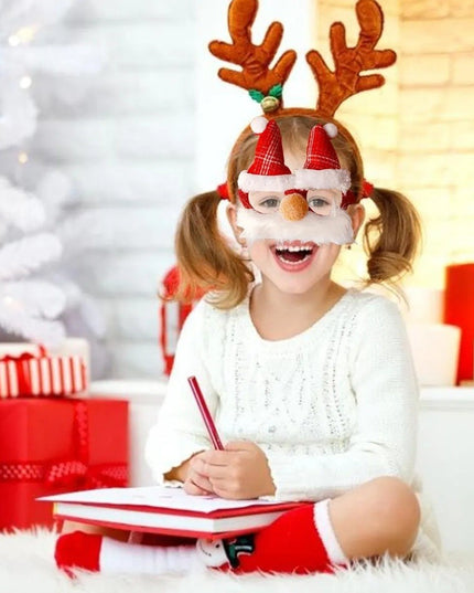 Ochelari de Craciun, cu Nas si Barba, Model Mos Craciun,