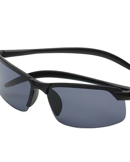 Ochelari de Soare, Polarizati, pentru Condus, Ciclism, 400 UV, cu Lentila Neagra pentru Protectie, Rama Neagra, Pc, 14 x 3.7 cm, 15.2 g