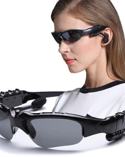 Ochelari de Soare Inteligenti, Lentile Polarizate, Conexiune Bluetooth 5.0, Functie Apelare, Redare Muzicala, Impermeabili IPX3, 12.5 x 17 x 4 cm