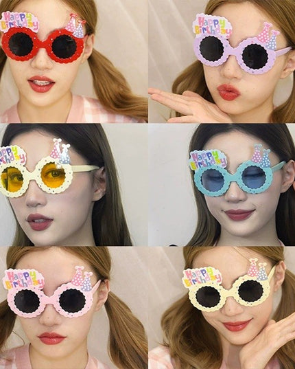 Ochelari Decorativi, pentru Petrecere, din ABS, Unisex, Model Happy Birthday