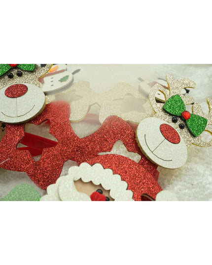 Ochelari petrecere de Craciun, forma Stea cu Ren