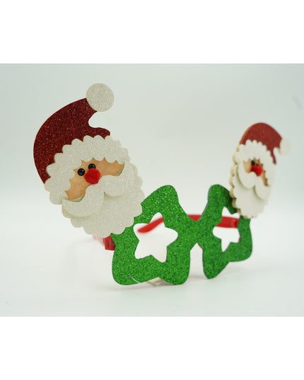 Ochelari petrecere de Craciun, tip Stea cu Mos Craciun