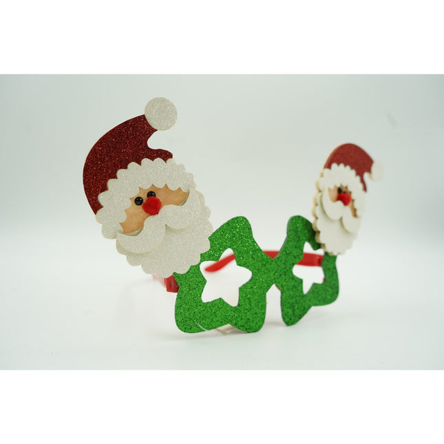 Ochelari petrecere de Craciun, tip Stea cu Mos Craciun