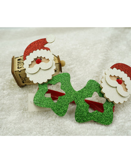 Ochelari petrecere de Craciun, tip Stea cu Mos Craciun