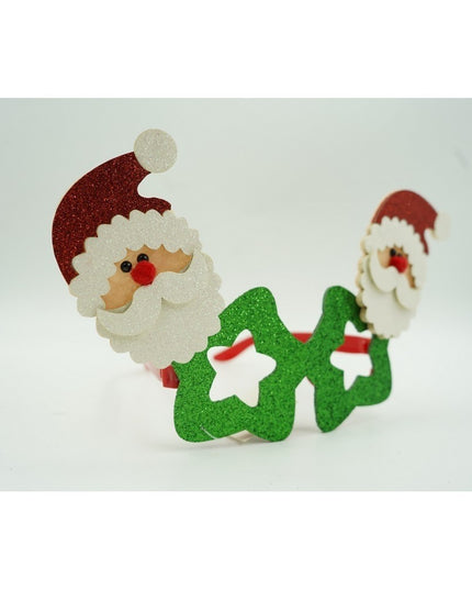 Ochelari petrecere de Craciun, tip Stea cu Mos Craciun