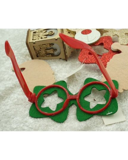 Ochelari petrecere de Craciun, tip Stea cu Mos Craciun