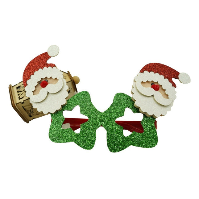 Ochelari petrecere de Craciun, tip Stea cu Mos Craciun