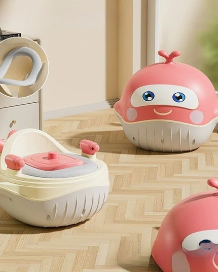 Olita 2in1, Model Balena, cu Reductor WC, din Plastic, cu Muzica si Lumini