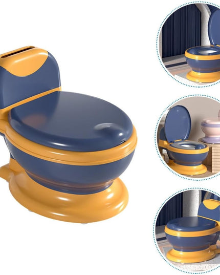 Olita Bebelusi, pentru Copii 1 - 8 Ani, Model Toaleta Adulti, Colac Moale PVC, Compartiment Detasabil, Depozitare Hartie