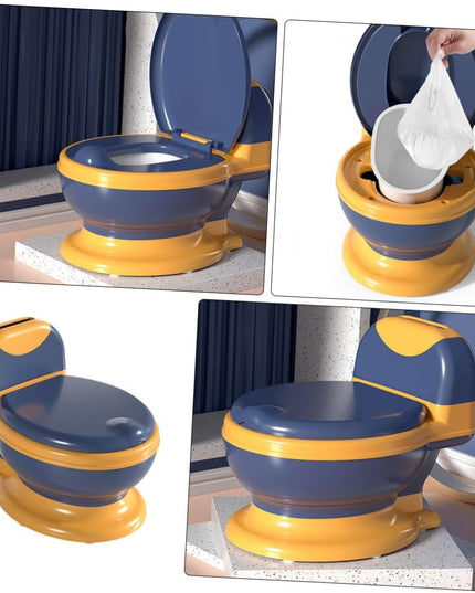 Olita Bebelusi, pentru Copii 1 - 8 Ani, Model Toaleta Adulti, Colac Moale PVC, Compartiment Detasabil, Depozitare Hartie