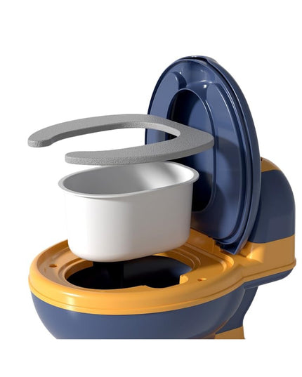 Olita Bebelusi, pentru Copii 1 - 8 Ani, Model Toaleta Adulti, Colac Moale PVC, Compartiment Detasabil, Depozitare Hartie