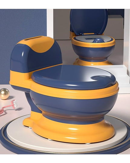 Olita Bebelusi, pentru Copii 1 - 8 Ani, Model Toaleta Adulti, Colac Moale PVC, Compartiment Detasabil, Depozitare Hartie