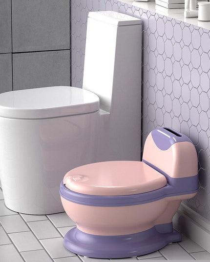 Olita Bebelusi, pentru Copii 1 - 8 Ani, Model Toaleta Adulti, Colac Moale PVC, Compartiment Detasabil, Depozitare Hartie