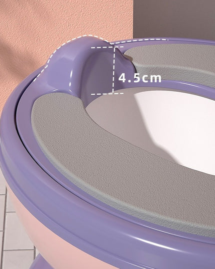 Olita Bebelusi, pentru Copii 1 - 8 Ani, Model Toaleta Adulti, Colac Moale PVC, Compartiment Detasabil, Depozitare Hartie