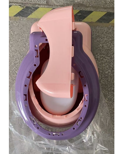 Olita Bebelusi, pentru Copii 1 - 8 Ani, Model Toaleta Adulti, Colac Moale PVC, Compartiment Detasabil, Depozitare Hartie