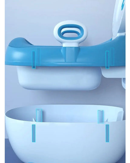 Olita pentru Copii, +1an, Portabila, Design cu Ancora, cu Capac, Model Prietenos, Non-Toxic, Compartiment Detasabil, cu Manere, cu 4 Picioare, Usor de Curatat