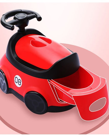 Olita pentru Copii, +1an, Portabila, Design Masinuta cu Capac, Model Prietenos, Non-Toxic, Compartiment Detasabil, Usor de Curatat