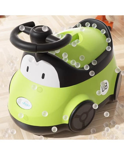 Olita pentru Copii, +1an, Portabila, Design Masinuta cu Capac, Model Prietenos, Non-Toxic, Compartiment Detasabil, Usor de Curatat