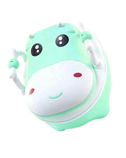 Olita pentru Copii, +1an, Portabila, Design Vacuta cu Capac, Model Prietenos, Non-Toxic, cu Manere, Compartiment Detasabil, Perie Inclusa, Usor de Curatat