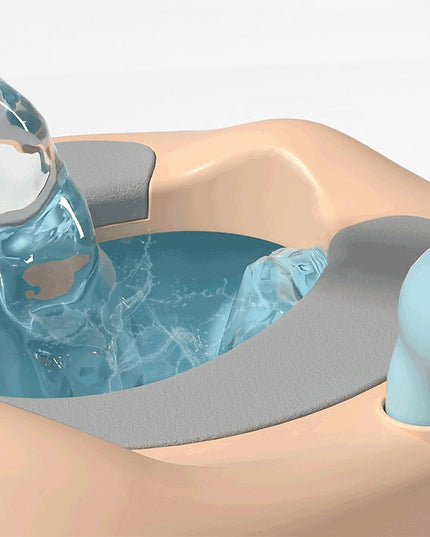 Olita pentru Copii, +1an, Portabila, Model Vacuta, cu Capac, Prietenoasa, Non-Toxic, Compartiment Detasabil, cu Manere, cu 4 Picioare, Usor de Curatat