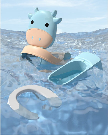 Olita pentru Copii, +1an, Portabila, Model Vacuta, cu Capac, Prietenoasa, Non-Toxic, Compartiment Detasabil, cu Manere, cu 4 Picioare, Usor de Curatat