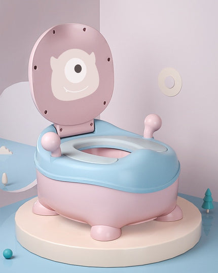 Olita pentru Copii, +6 luni, Compartiment Detasabil, cu Capac, Antiderapanta, din Plastic, Colac Moale, Model Animat Ciclop, cu Maner