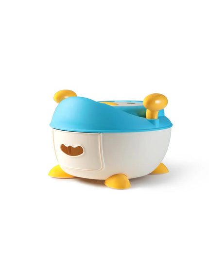 Olita pentru Copii, +6 luni, Compartiment Detasabil, cu Capac, Antiderapanta, din Plastic, Colac Moale, Model Animat Vulpe, cu Maner