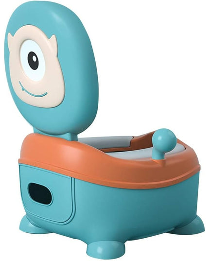 Olita pentru Copii, +6 luni, Compartiment Detasabil, cu Capac, Antiderapanta, din Plastic, Colac Moale, Model Animat Ciclop, cu Maner