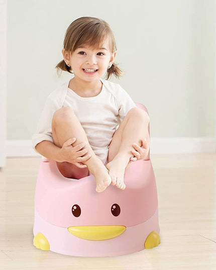 Olita pentru Copii, +6 luni, Detasabila, cu Capac, Antiderapanta, din Plastic, Colac Moale, Model Ratusca