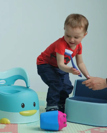 Olita pentru Copii, +6 luni, Detasabila, cu Capac, Antiderapanta, din Plastic, Colac Moale, Model Ratusca