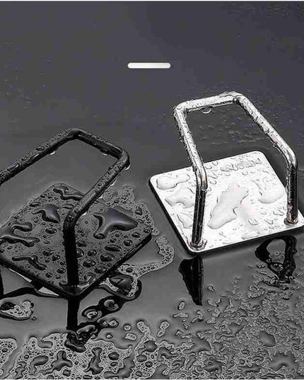 Organizator bucatarie cu adeziv, carlig-suport pentru burete, accesorii bucatarie,otel inoxidabil