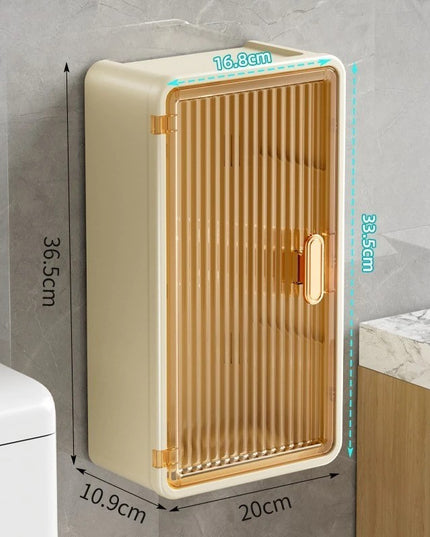 Organizator Cosmetice, Montare pe Perete fara Perforare,din PP si ABS