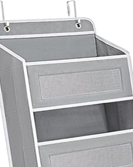 Organizator Suspendat pentru Usi, din Nailon si Plasa, Baza de Carton Ingrosat, 5 Buzunare Principale + 5 Buzunare Laterale,2 Carlige Incluse