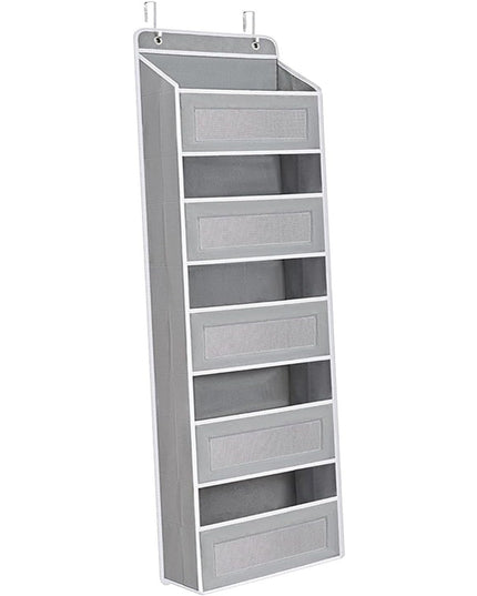 Organizator Suspendat pentru Usi, din Nailon si Plasa, Baza de Carton Ingrosat, 5 Buzunare Principale + 5 Buzunare Laterale,2 Carlige Incluse