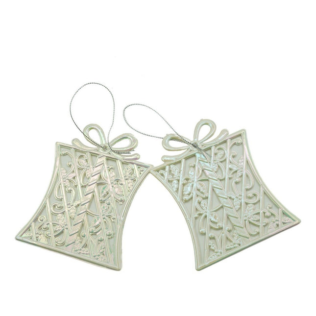 Ornament brad de Craciun, Perlat, in forma de Cadou, x , Plastic