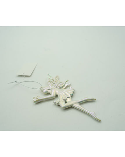 Ornament brad de Craciun, Perlat, in forma de Inger, x , Plastic