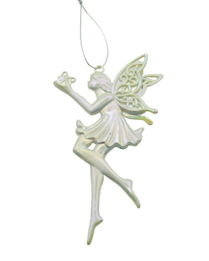 Ornament brad de Craciun, Perlat, in forma de Inger, x , Plastic