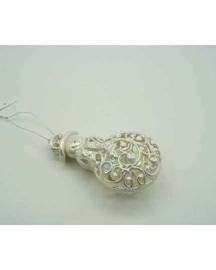 Ornament brad de Craciun, Perlat, in forma de Om de zapada, x , Plastic