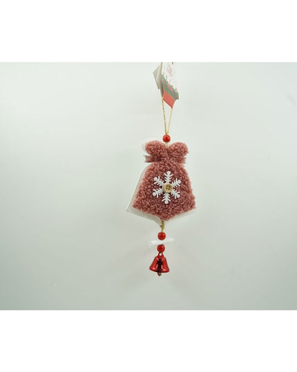 Ornament de brad broderie cu clopot