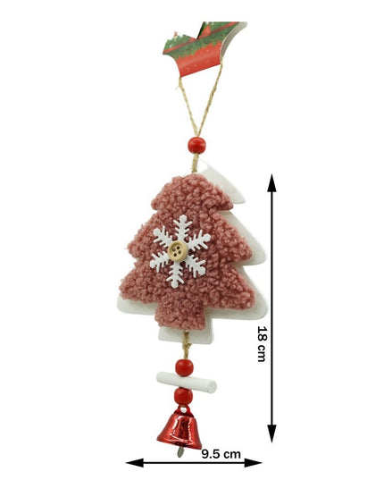 Ornament de brad broderie cu pomul de craciun